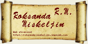 Roksanda Miškeljin vizit kartica